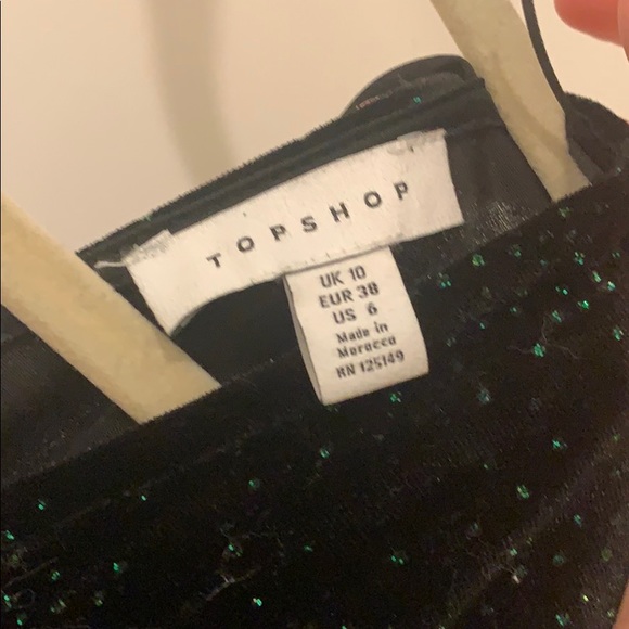 TOPSHOP Glitter Velvet Romper - Picture 5 of 5